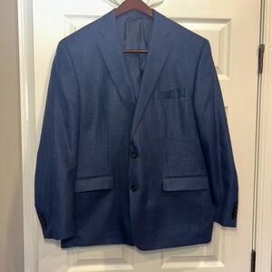 Lauren Ralph Lauren 46 Regular  Blue Blended Suit Jacket 2 Button Front Coat